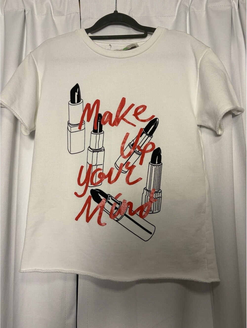 Stella McCartney Make Up Your Mind Sweatshirt Graphic Tee Size 36 Size Small